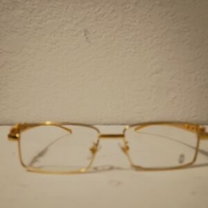 Gold Rimless Eyeglasses